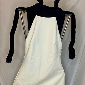 Zara Black and Cream Backless Dress